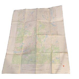 Dept. Of Interior Map - Bridger Lakes Wyoming - 22 x 27 Vintage 1968